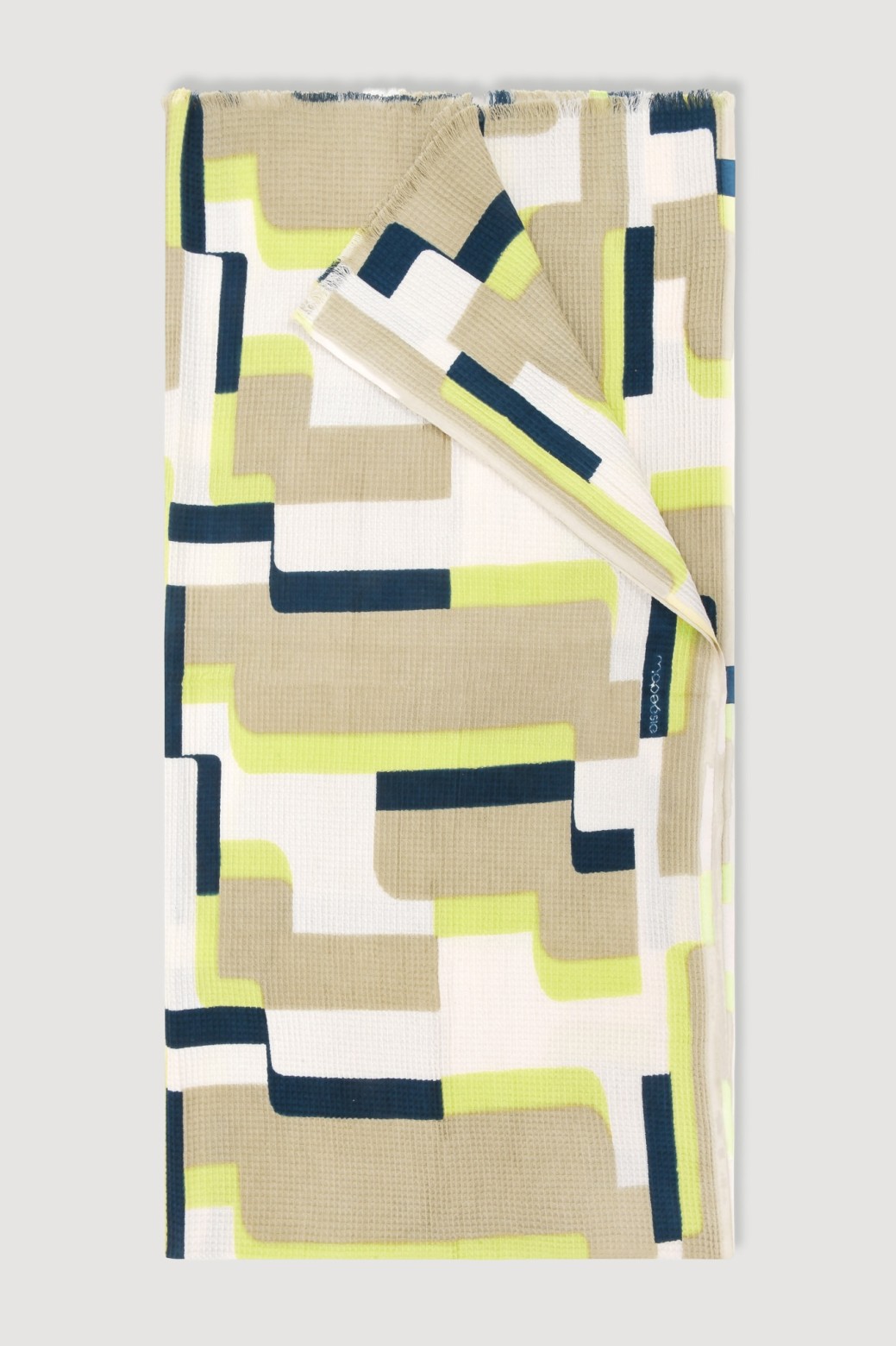 Yellow Arum print cotton fouta / Mapoésie