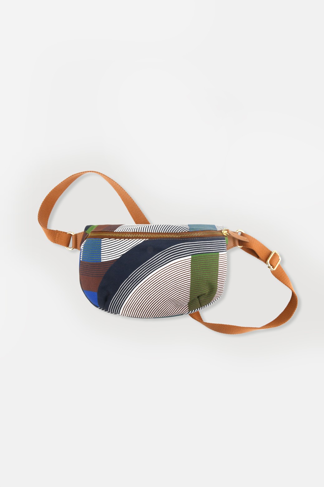 Sac banane à motif-bleu/Mapoésie