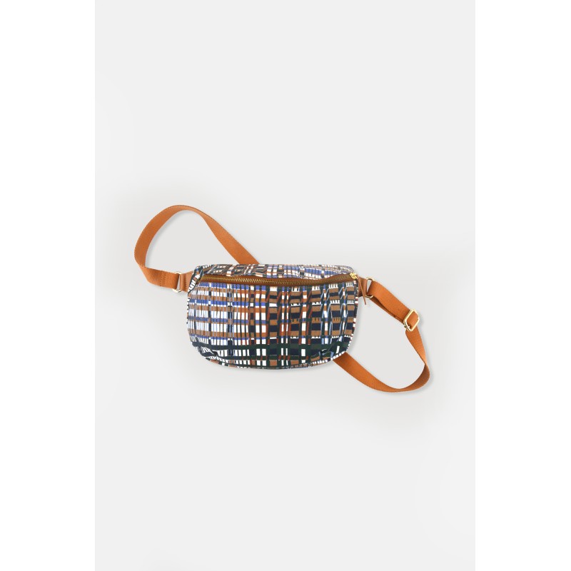 Sac banane à motif-bleu/Mapoésie