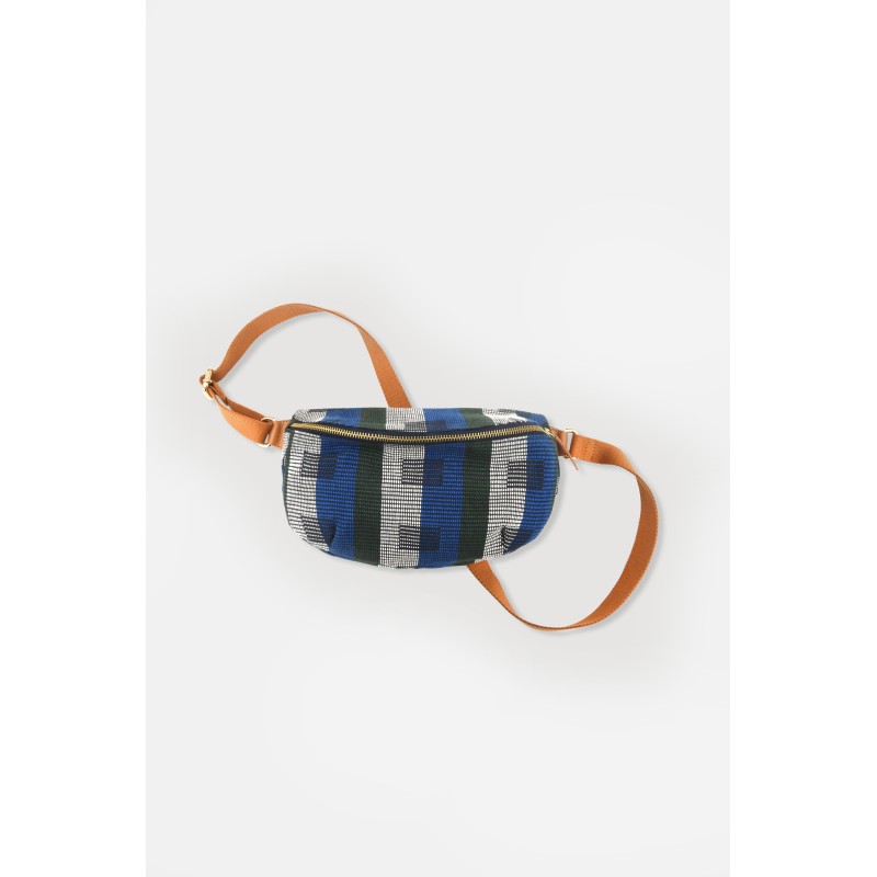 Sac banane à motif-bleu/Mapoésie