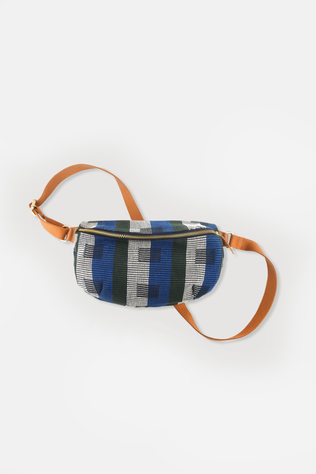 Sac banane à motif-bleu/Mapoésie