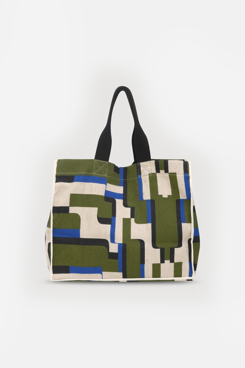 Grand sac en jute-vert/Mapoésie