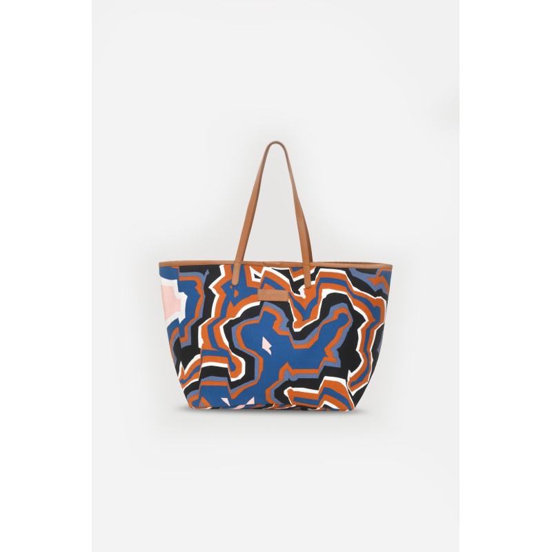Sac de ville-grand format-bleu/Mapoésie