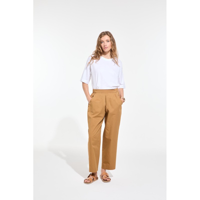Pantalon coupe droite - caramel / Mapoésie
