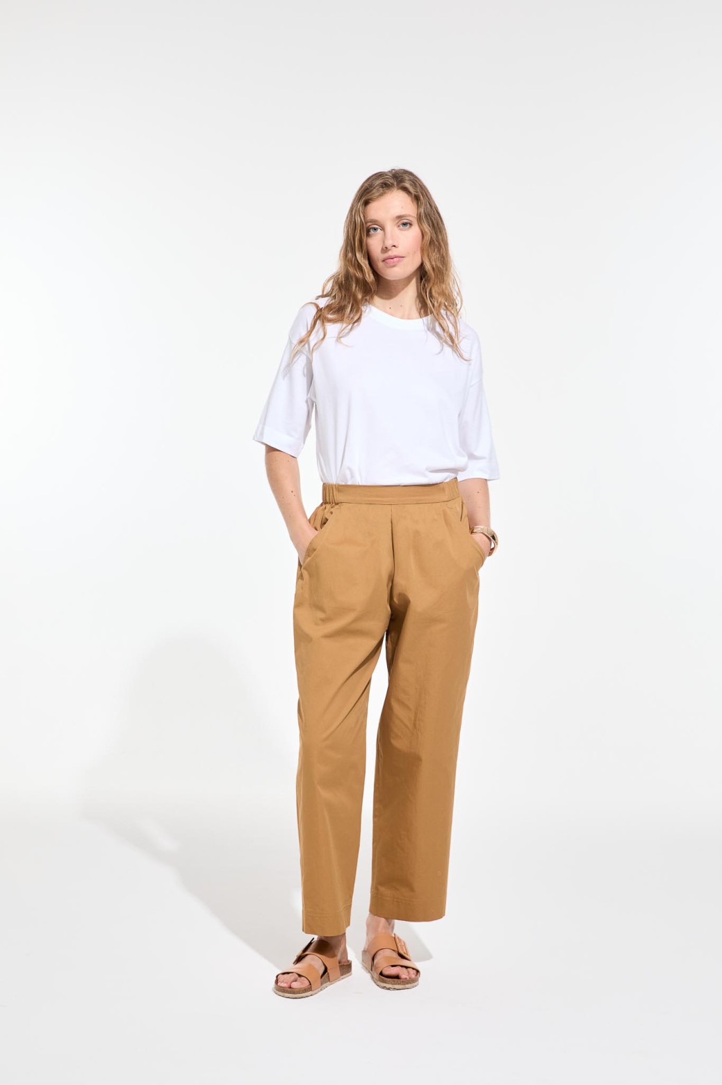 Pantalon coupe droite - caramel / Mapoésie