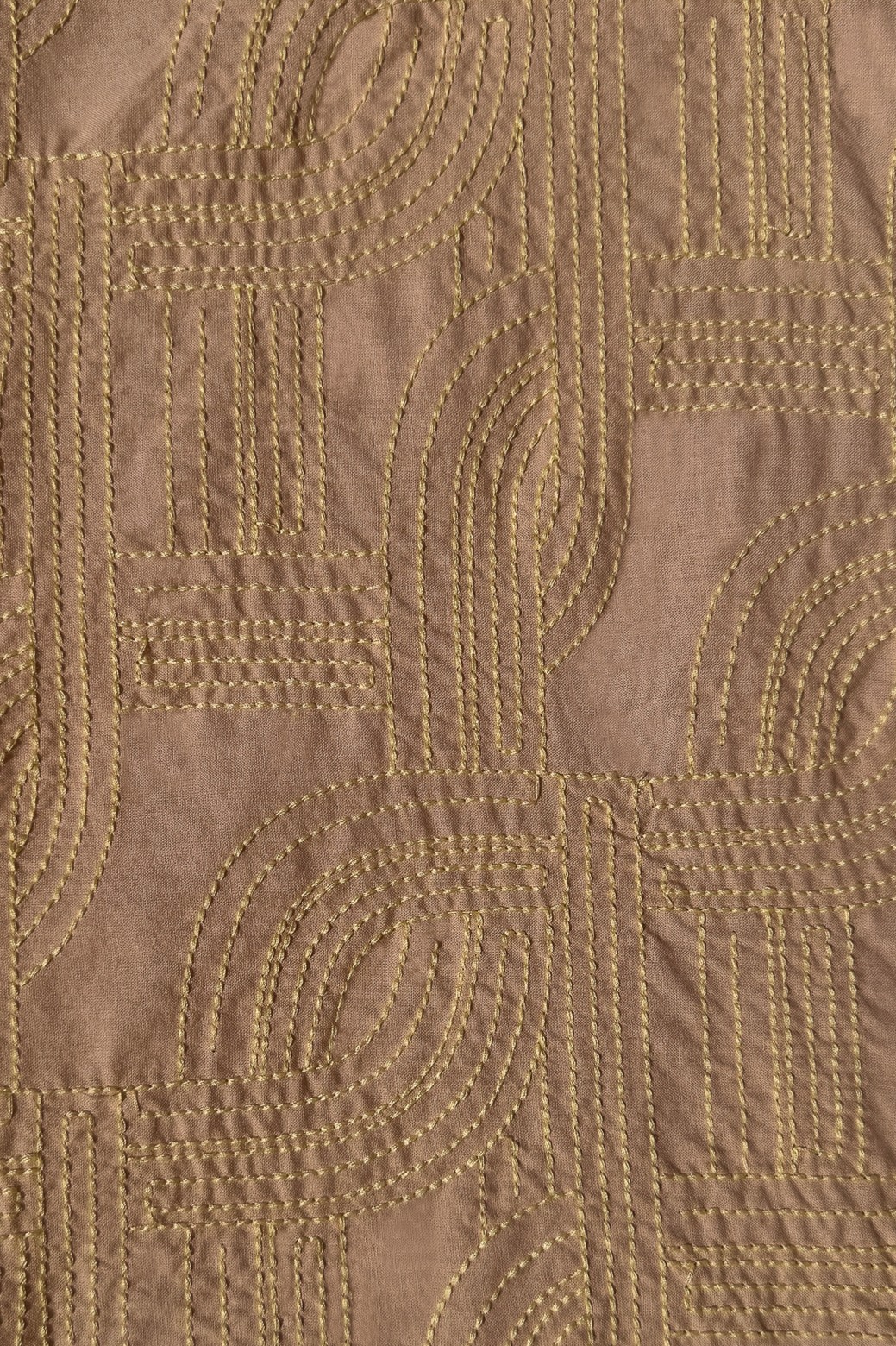 Robe manches courtes en coton brodé - peche / Mapoésie