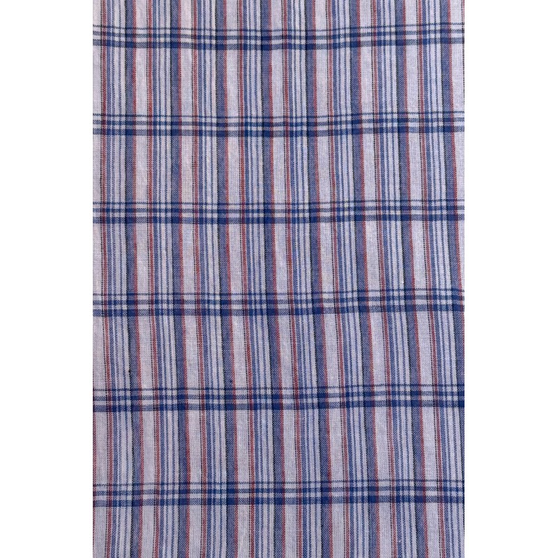 Robe manches courtes en coton -bleu/Mapoésie