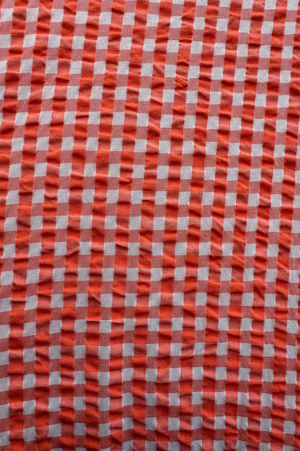Chemise oversize à carreaux-orange/Mapoésie
