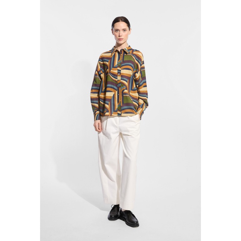 Khaki Brown Carillon Rosalie Shirt
