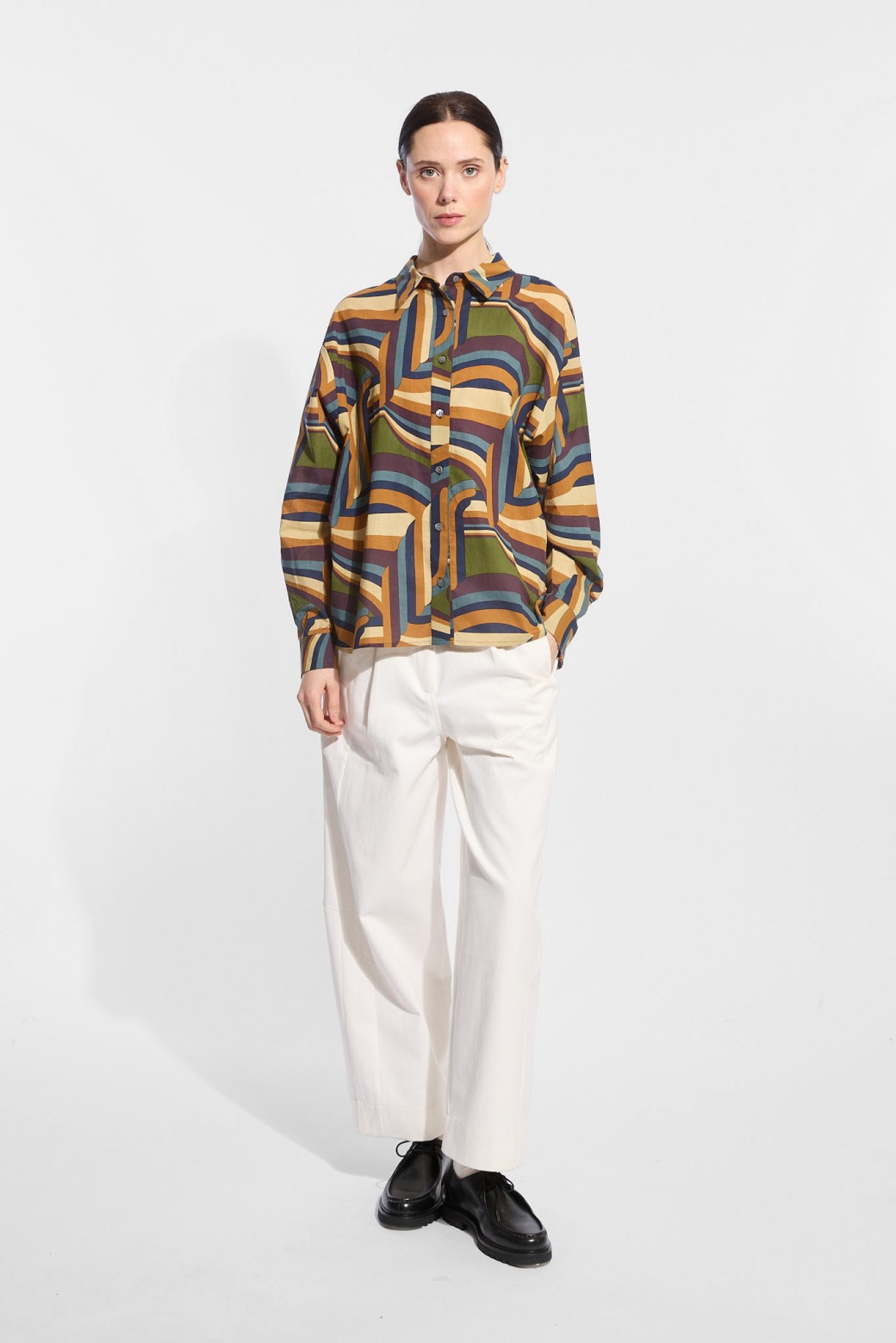 Chemise Rosalie Carillon Kaki Brun