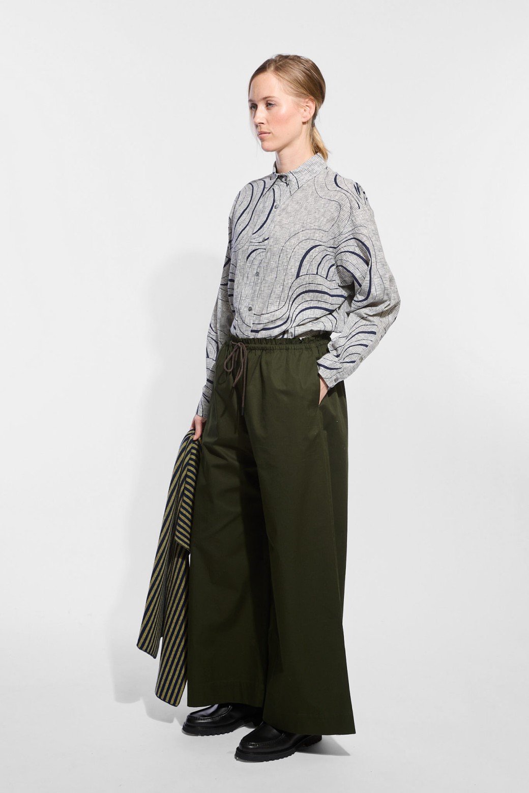 Dark Green Muse Paule Pants