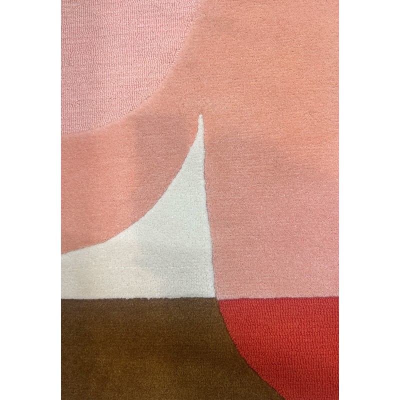 Large Calice Pink Square Rug 180x180 | Mapoésie