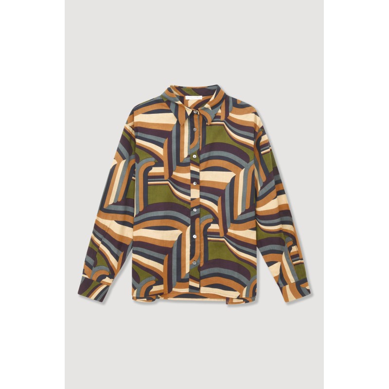 Khaki Brown Carillon Rosalie Shirt