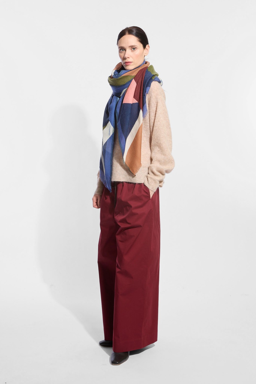 Ruban Khaki Scarf