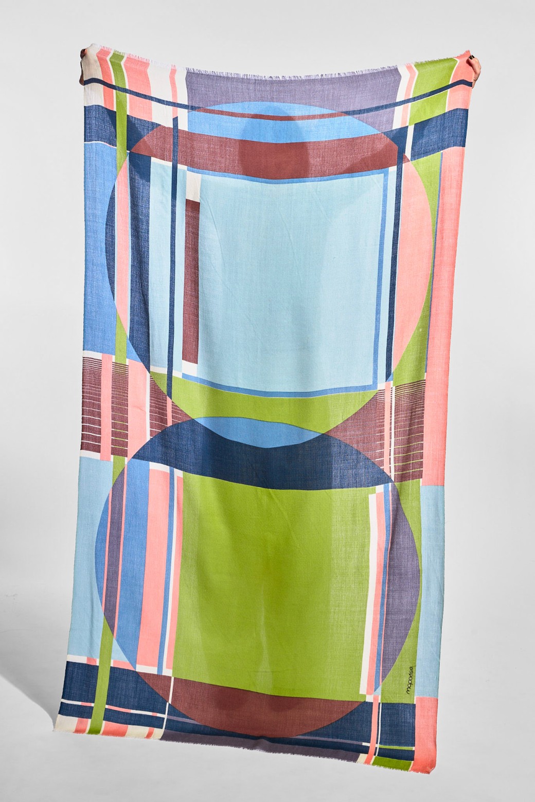 Theorie Pink Khaki Scarf