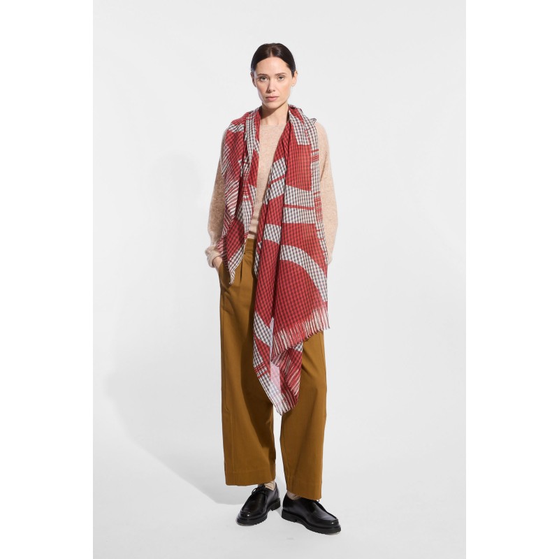 Wave Red Scarf