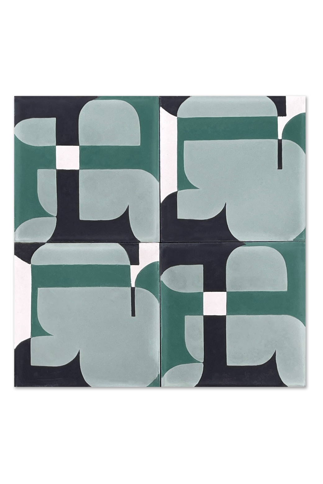 Carreau de ciment Calice Dark Celadon