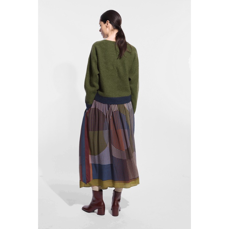 Pull Eliott Milos Vert Bleu