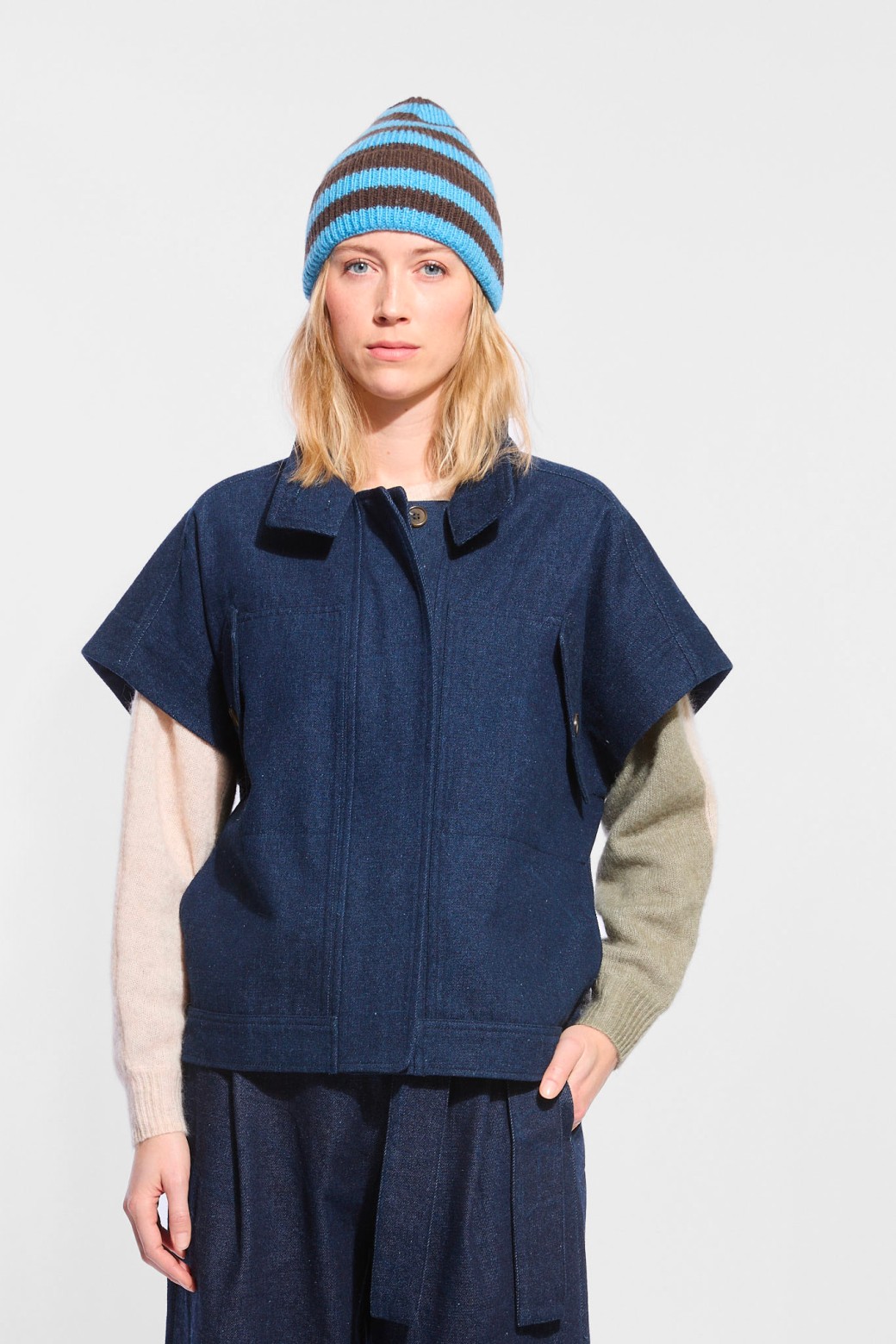 Bonnet Oda Vert Bleu