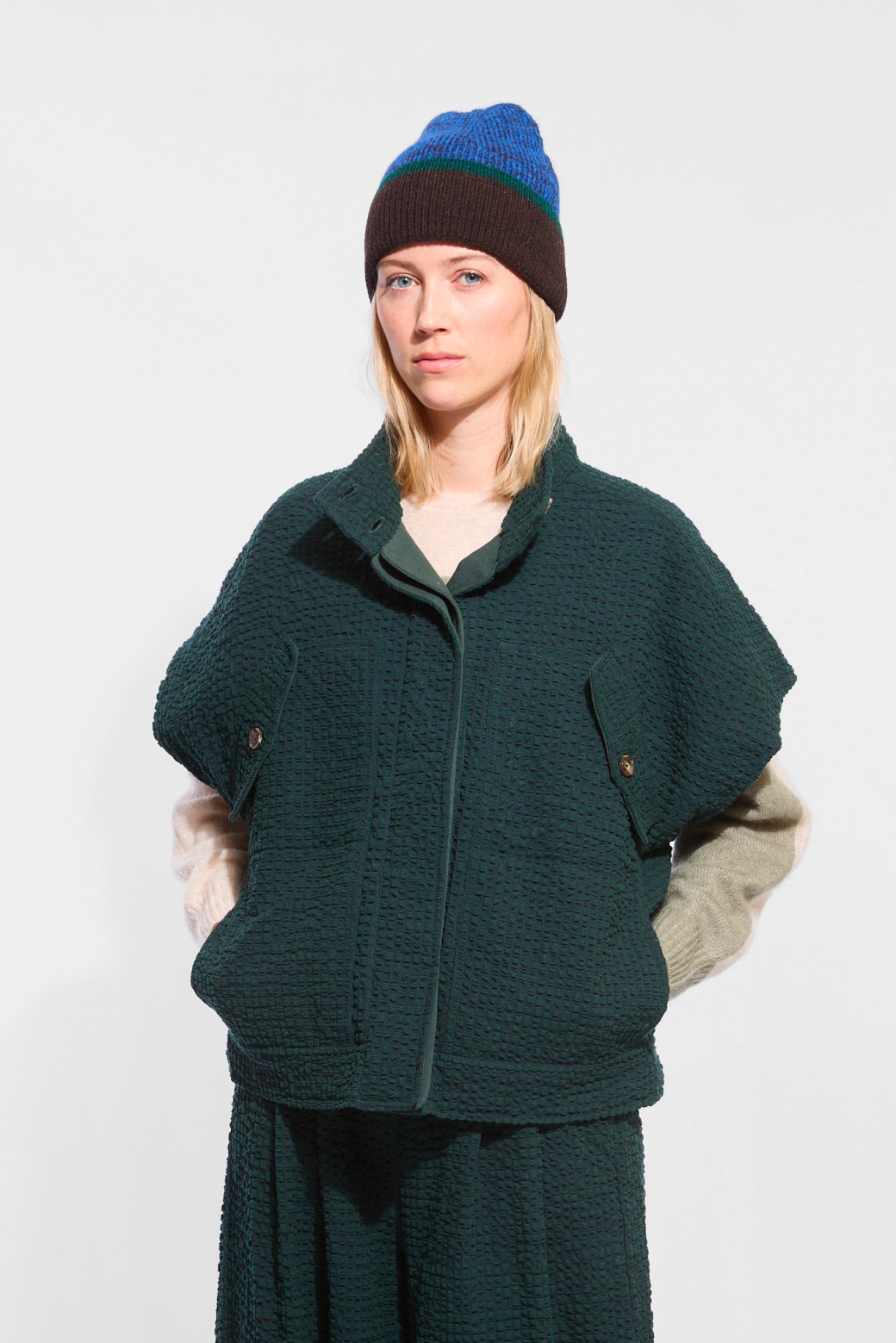 Bonnet Althea Vert Bleu