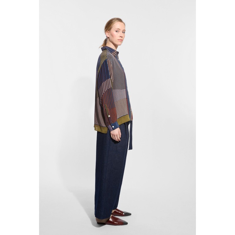 Chemise Rosalie Op Kaki Rose