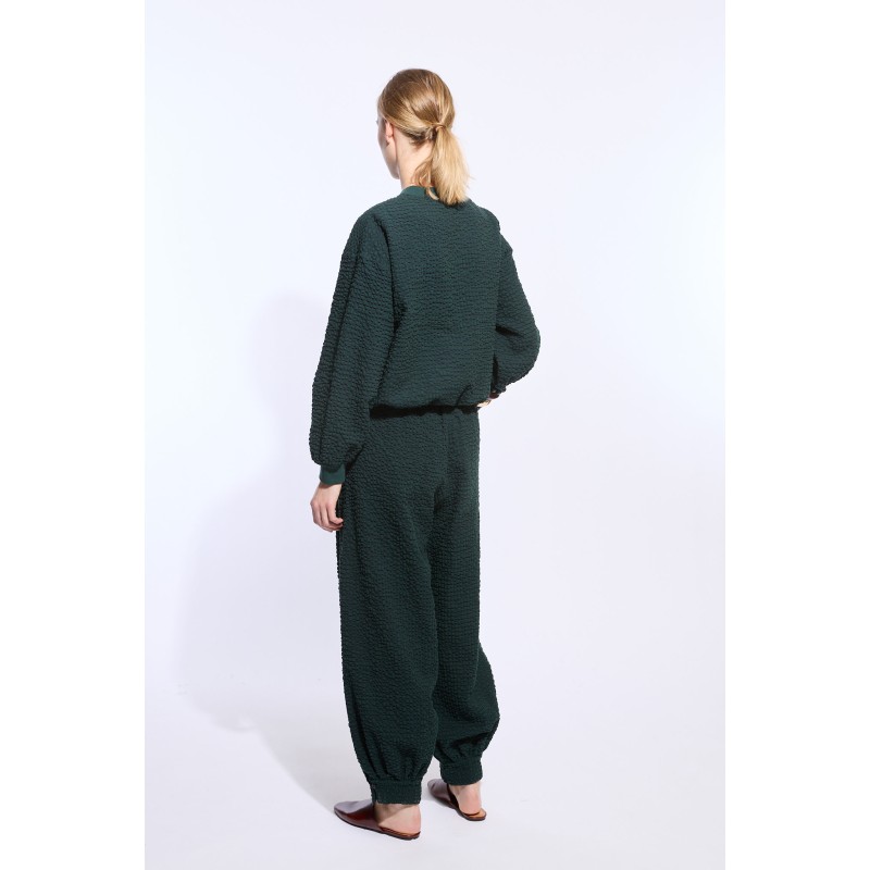 Veloute Dark Green Penny Pants
