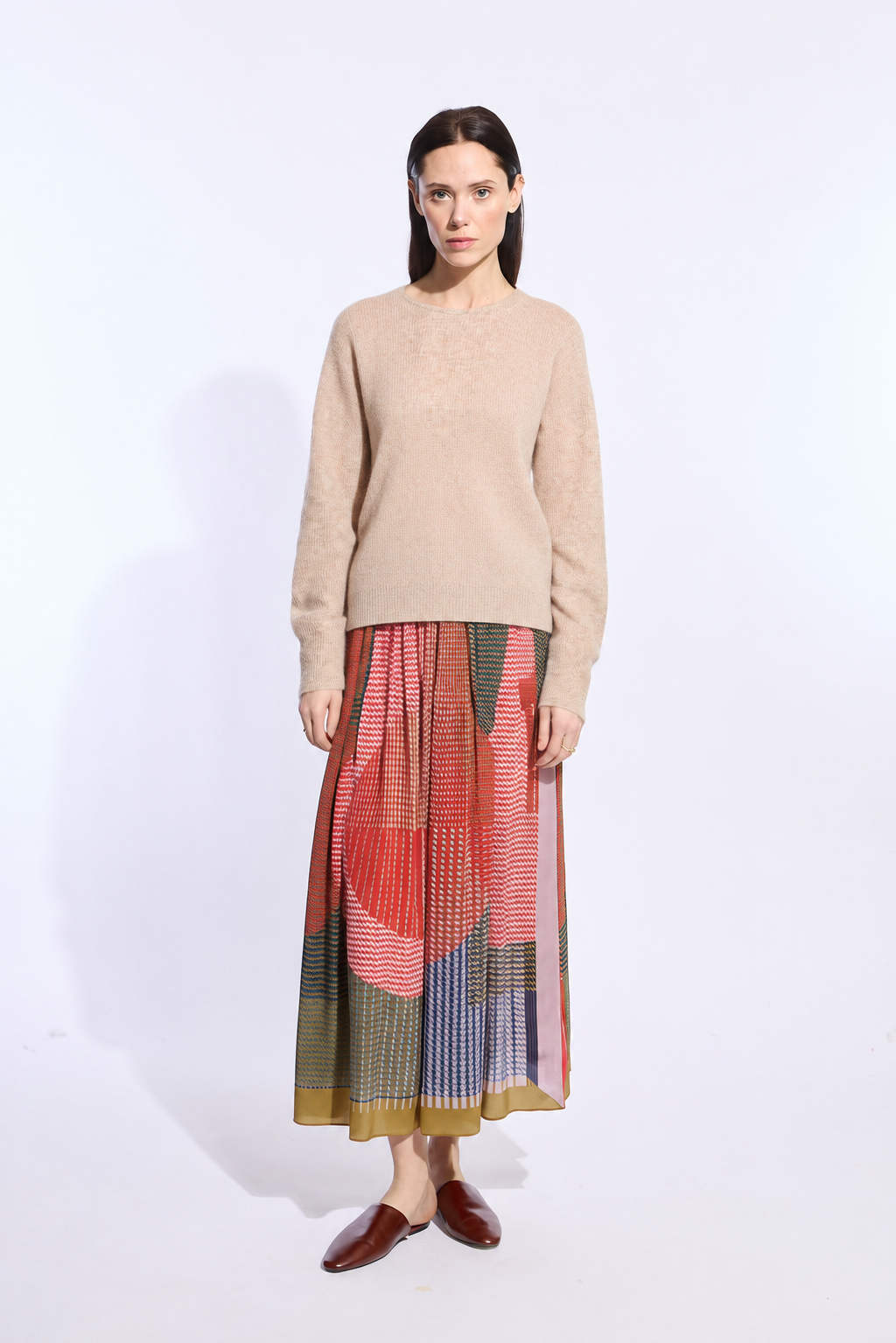 Coral Khaki Romeo Op Skirt