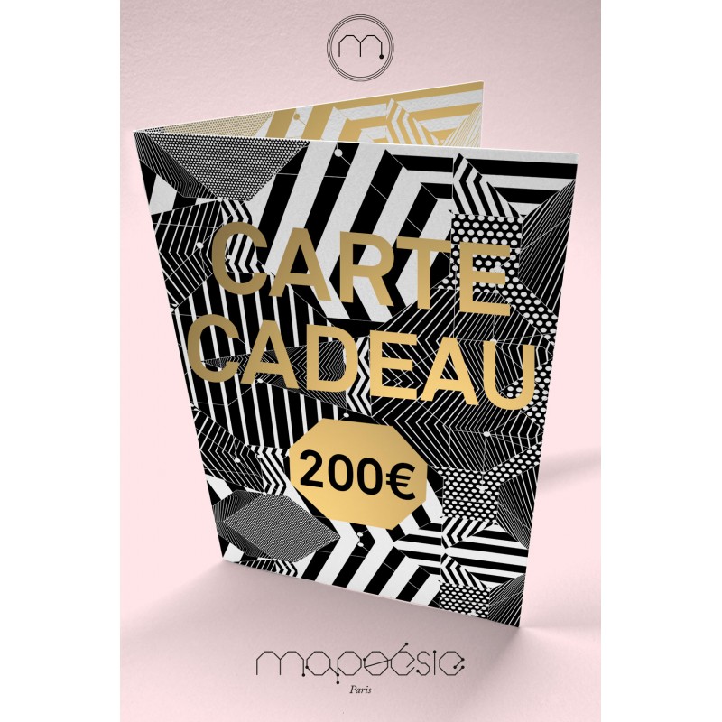 Carte cadeau Mapoésie 200 €